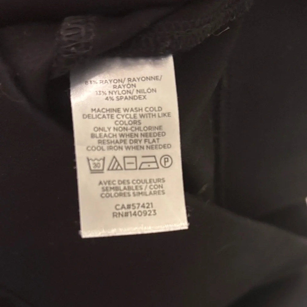 Lou & Grey For Loft Black and Gray Leggings Set set of 2 Pull On Stretch Sz Med - Picture 11 of 11